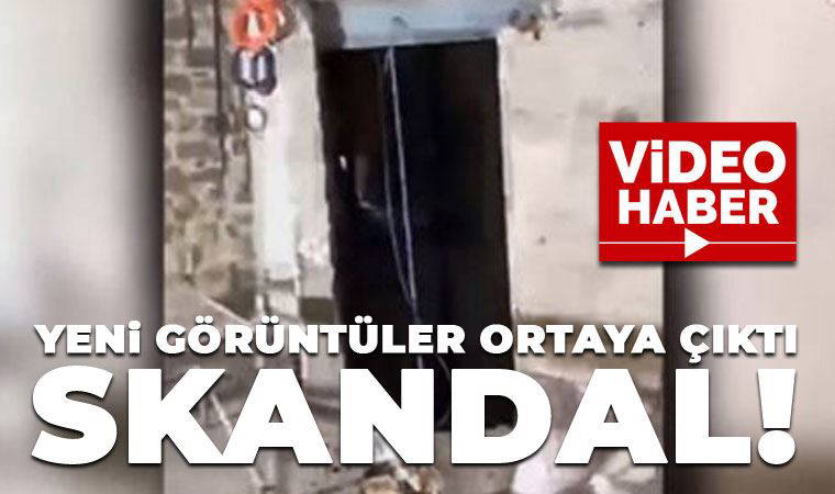 Galata Kulesi 'restorasyon'undan yeni skandal görüntüler ortaya çıktı