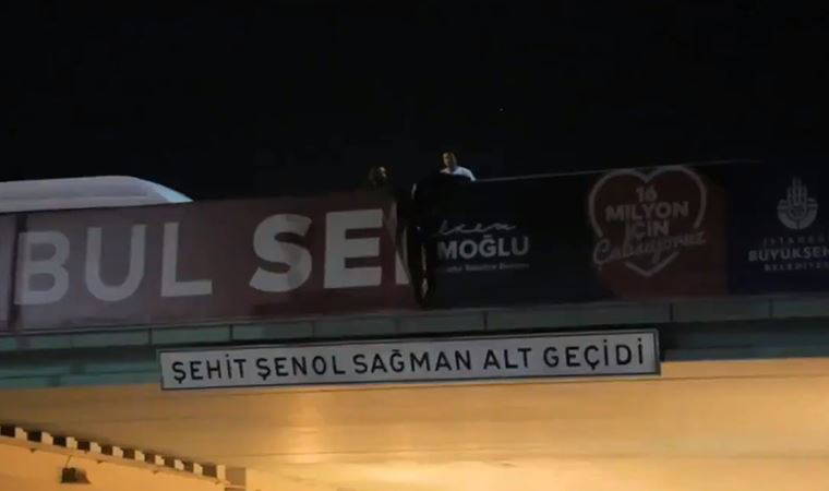 İBB’nin Kanal İstanbul afişlerine gece yarısı operasyonu