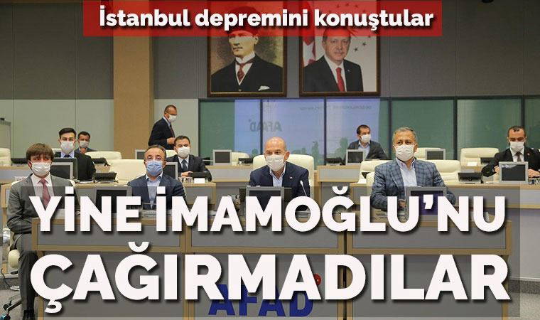 İmamoğlu deprem toplantısına yine çağrılmadı!