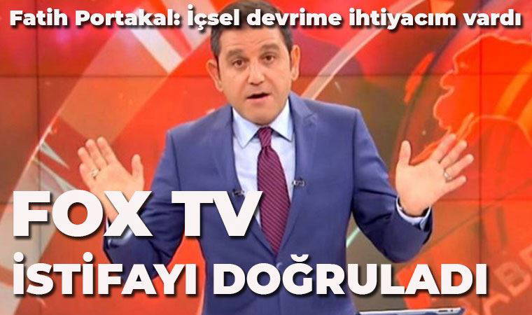 Fox TV'den Fatih Portakal açıklaması