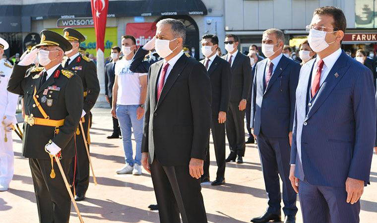 Taksim Meydanı'nda 30 Ağustos Zafer Bayramı töreni düzenlendi