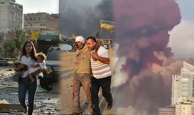 Lübnan'ın başkenti Beyrut'ta patlamada ölenlerin sayısı artıyor