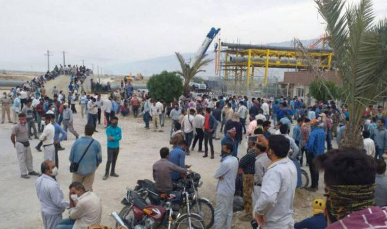 İran enerji sektöründe görülmemiş grev: 10 bin işçi iş bıraktı