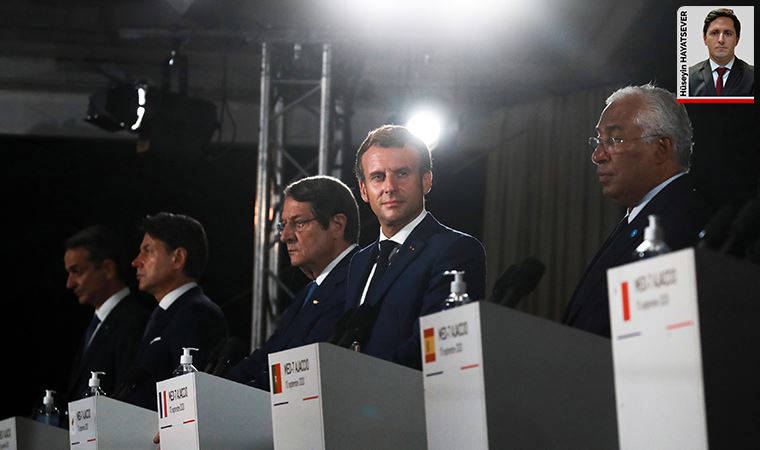 Macron, Med7 zirvesinde Türkiye’ye karşı bütüncül ‘güney cephesi’ kuramadı