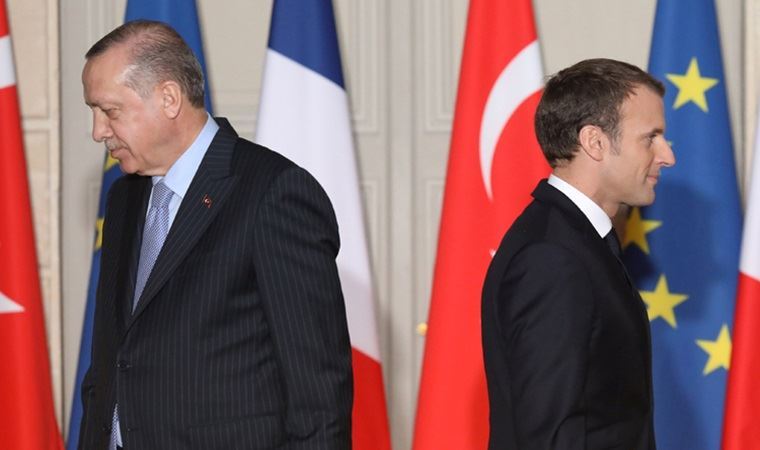 Erdoğan, Fransa Cumhurbaşkanı Macron ile görüştü