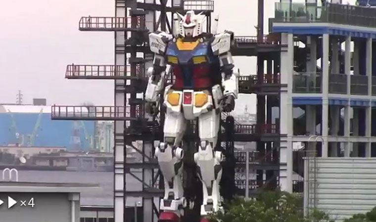 Dev robotu böyle yürüttüler! 18 metre uzunluğunda 25 ton ağırlığında