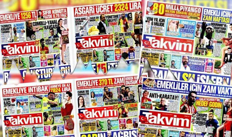 Yandaş Takvim yine göz doldurdu: 302 gün 