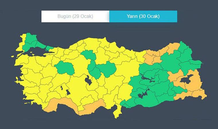 Meteoroloji'den hafta sonu için uyarı