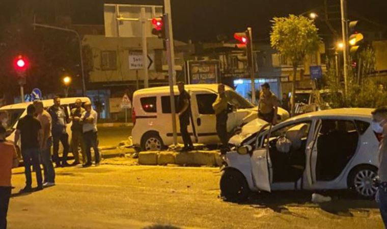 Adana'da meydana gelen trafik kazasında 2'si polis 5 kişi yaralandı