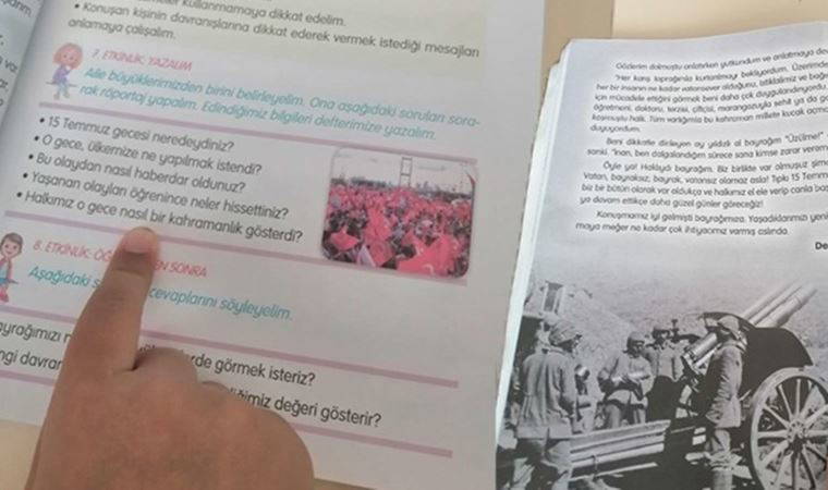 Ders kitabında velilere sorular: 15 Temmuz gecesi neredeydiniz?