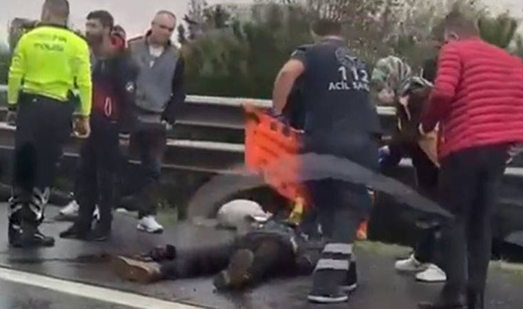 TEM'de feci kaza... Motosiklet sürücüsü yaşamını yitirdi