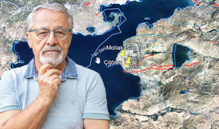 Prof. Dr. Naci Görür: Dünden beri Van Gölü'nün doğusu hareketli; burası yavaş yavaş yükseliyor