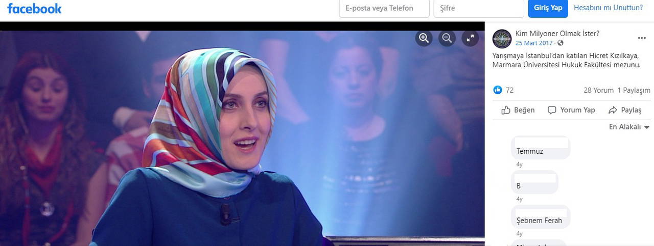 TÜGVA üyeleri, Kim Milyoner Olmak İster'e de gönderilmiş