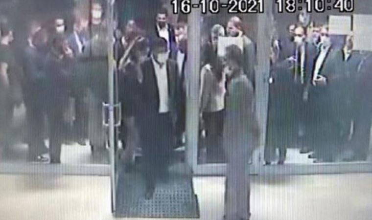 Davutoğlu'nun geçirdiği asansör kazası kamerada