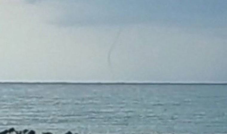 Samandağ açıklarında hortum