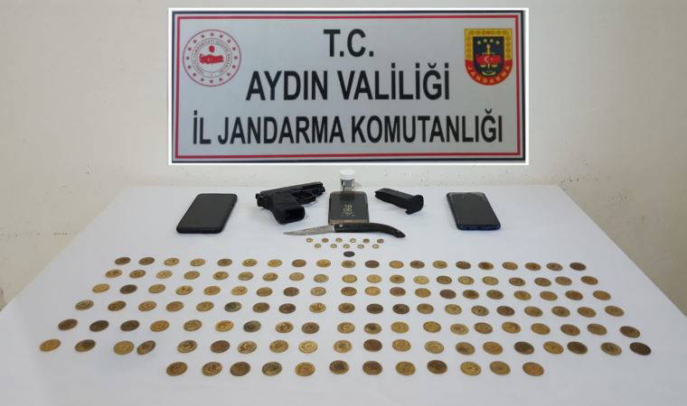 Roma ve Osmanlı dönemine ait 144 sikke ele geçirildi