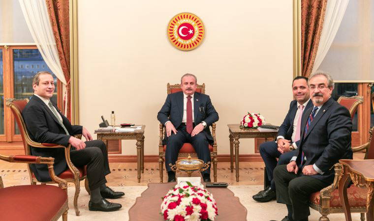 Galatasaray Başkanı Burak Elmas, TBMM Başkanı Şentop’u ziyaret etti