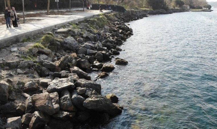 Beykoz’da deniz çekildi