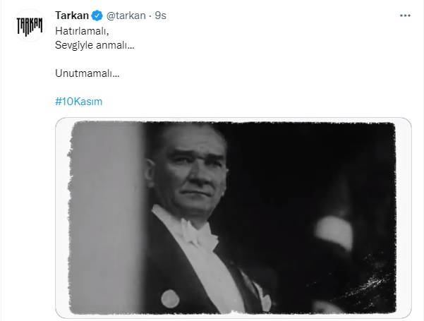 Sanatçılardan 10 Kasım paylaşımları