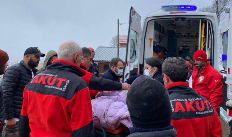 Jandarma aracı uçuruma yuvarlandı