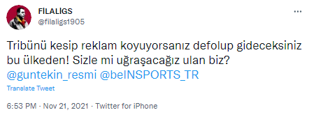 Galatasaray taraftarından yayıncı kuruluşa 