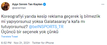 Galatasaray taraftarından yayıncı kuruluşa 