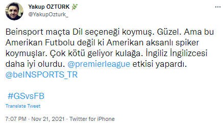 Galatasaray taraftarından yayıncı kuruluşa 