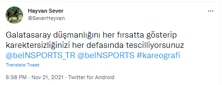 Galatasaray taraftarından yayıncı kuruluşa 