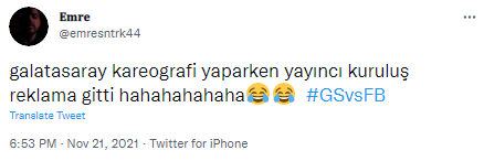 Galatasaray taraftarından yayıncı kuruluşa 