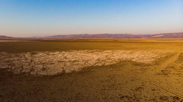 Marmara Gölü'nden bilim kurgu filmlerini aratmayan manzara