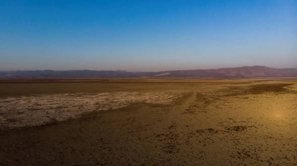 Marmara Gölü'nden bilim kurgu filmlerini aratmayan manzara