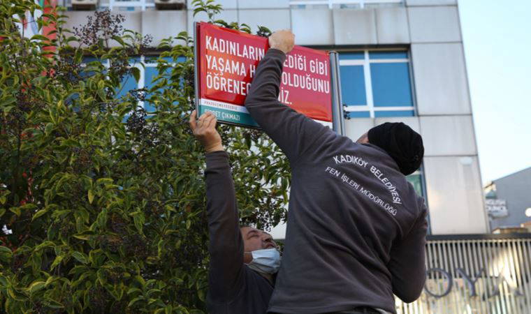 Kadıköy'de kadına yönelik şiddete dikkat çeken proje