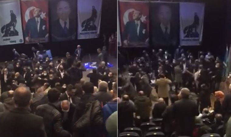 Alparslan Türkeş anmasında iki grup arasında kavga