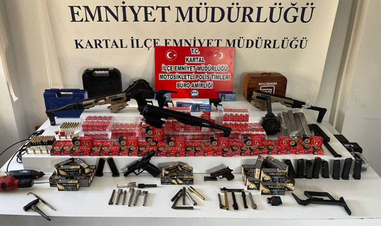 Kartal'da yasa dışı silah ticareti operasyonu