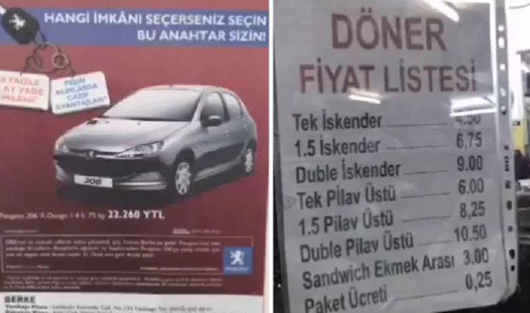 Dolar uçtu: Sosyal medyada eski fiyatlar gündem oldu