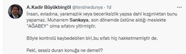 Habertürk yazarı Muharrem Sarıkaya'ya tepki yağdı