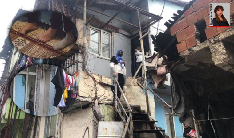 İstanbul'dan yoksulluk manzarası: Camlar kırık, yerler beton, duvarlar çatlak