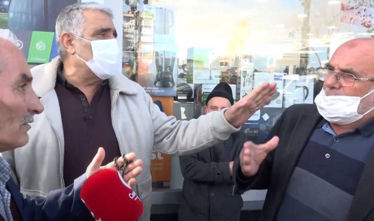 Erken seçim ve ekonomi ile ilgili konuşan yurttaşlar arasında tartışma yaşandı