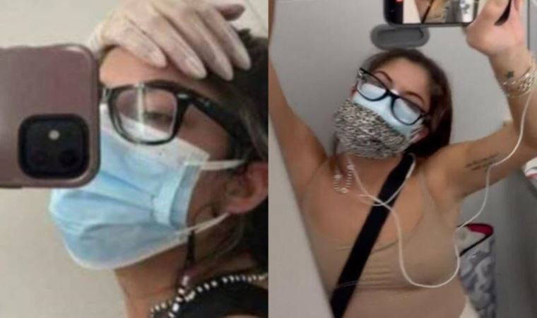 Covid-19 testi pozitif çıkan kadın uçak tuvaletinde 5 saat izole oldu