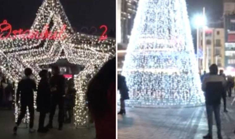 Taksim Meydanı ve İstiklal Caddesi'nde yeni yıl heyecanı