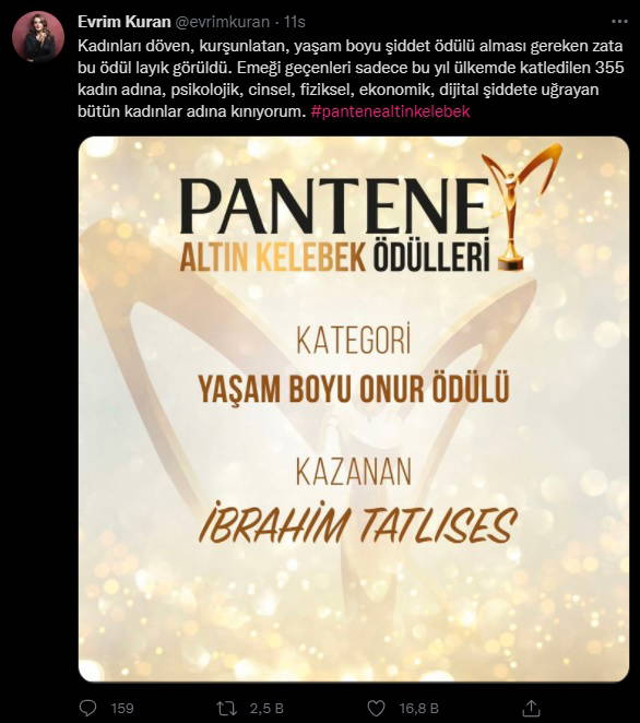 İbrahim Tatlıses'e 'Yaşam Boyu Onur Ödülü' verilmesine tepki yağdı