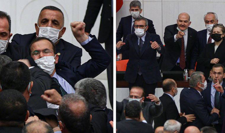 Yumruklu kavga çıktı: Soylu’ya SBK sorusu Meclis’i karıştırdı