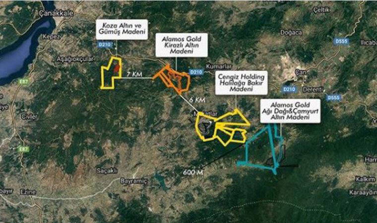 Kazdağları'ndaki korkutan haritayı paylaştılar: 