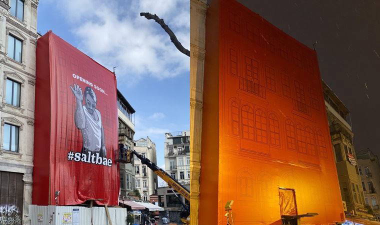 İBB, tarihi binaya asılan Nusret posterini kaldırdı