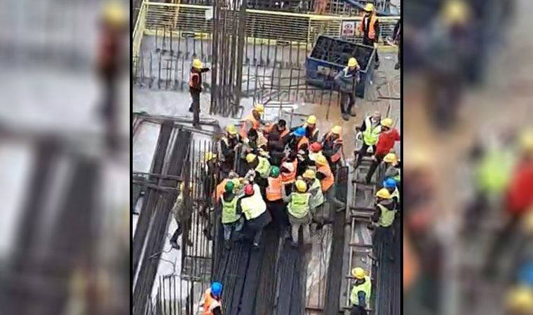 Ataşehir’de inşaat işçileri arasında yumruklu kavga