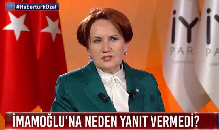 Akşener'den İmamoğlu'nun 8 Mart tweetine ilişkin açıklama