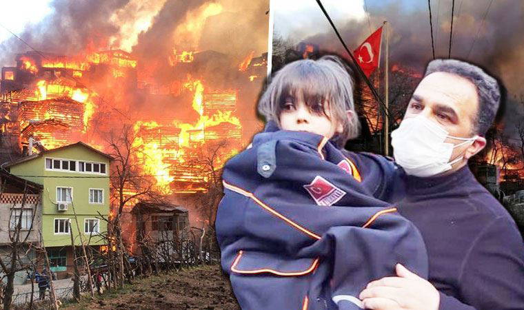 Artvin Yusufeli'nde yangın; 60'a yakın ev alevlere teslim oldu