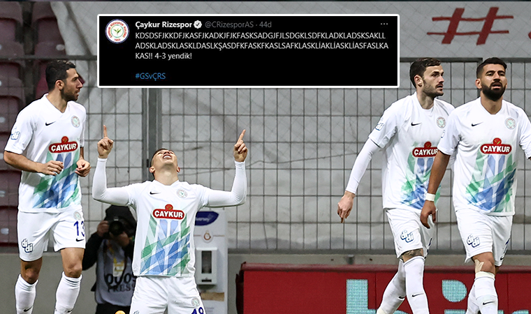 Rizespor'dan sosyal medyayı sallayan paylaşım!