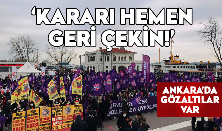 Kadınlar, İstanbul Sözleşmesi için meydanlarda: Kararı geri çekin!