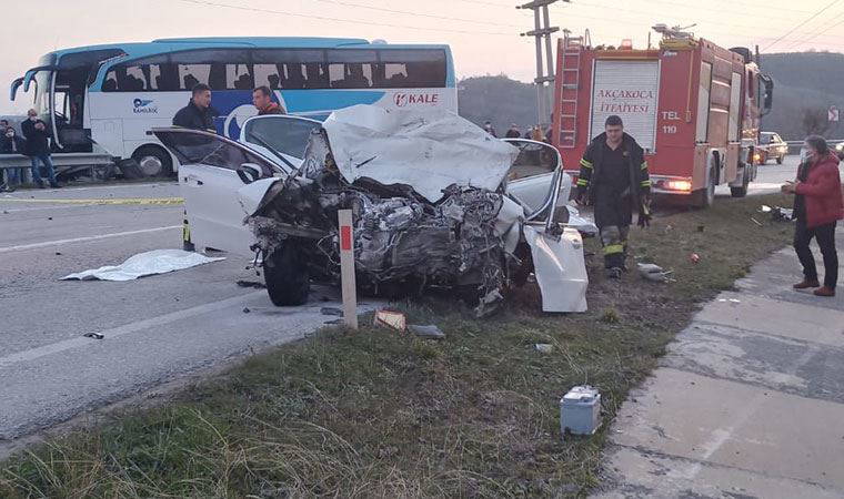 Düzce'nin Akçakoca ilçesindeki kazada 4 kişi hayatını kaybetti 10 kişi yaralandı
